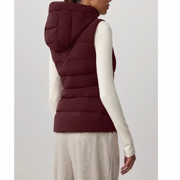 Canada Goose Burgundy Puffer Vest - Picture 3 of 4